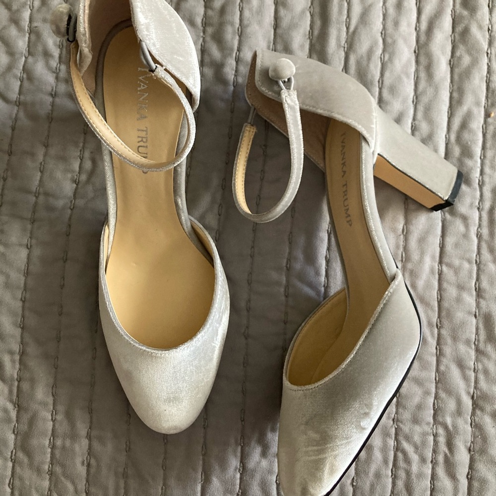 Velvet block heel